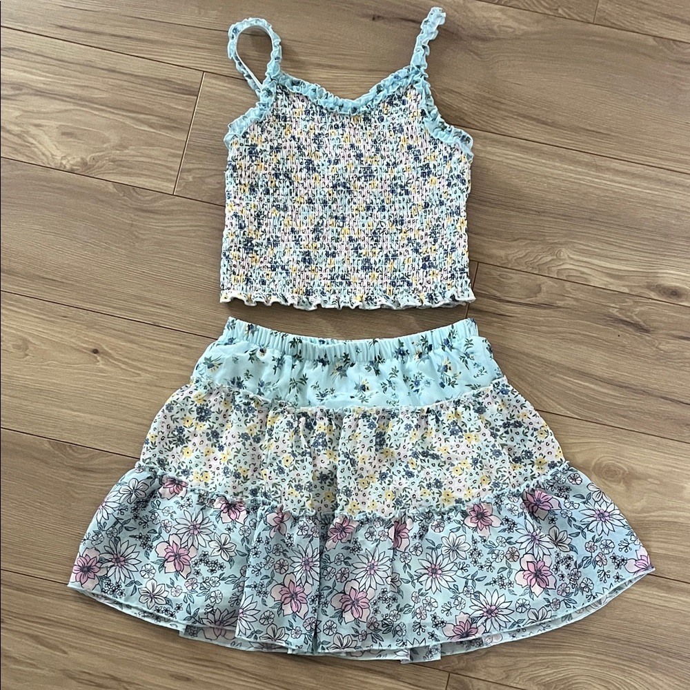 btween Floral Kids Dress Set